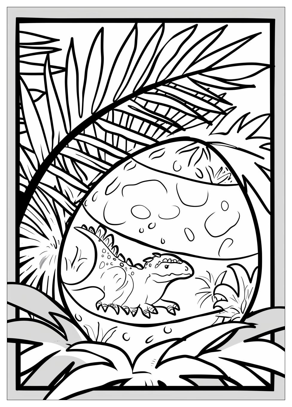 Dinosaur Egg Coloring Pages-9