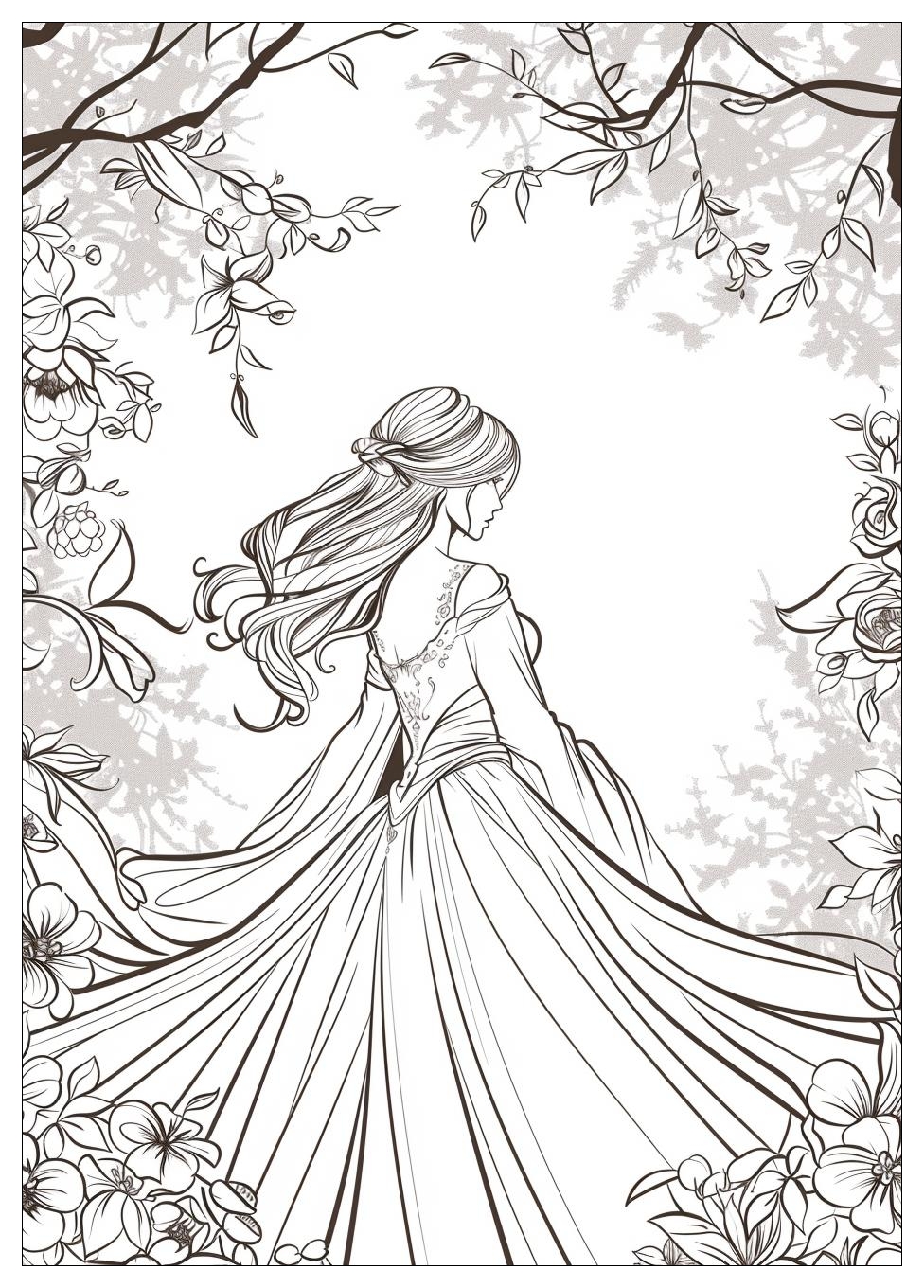 Disney Princess Coloring Pages-13