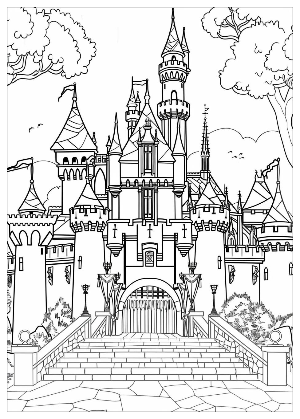 Disneyland Coloring Pages-1