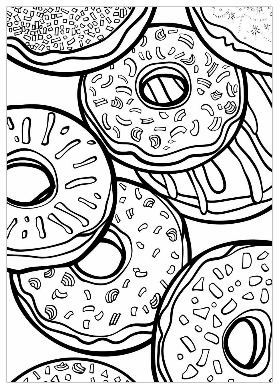 Donut Coloring Pages-20