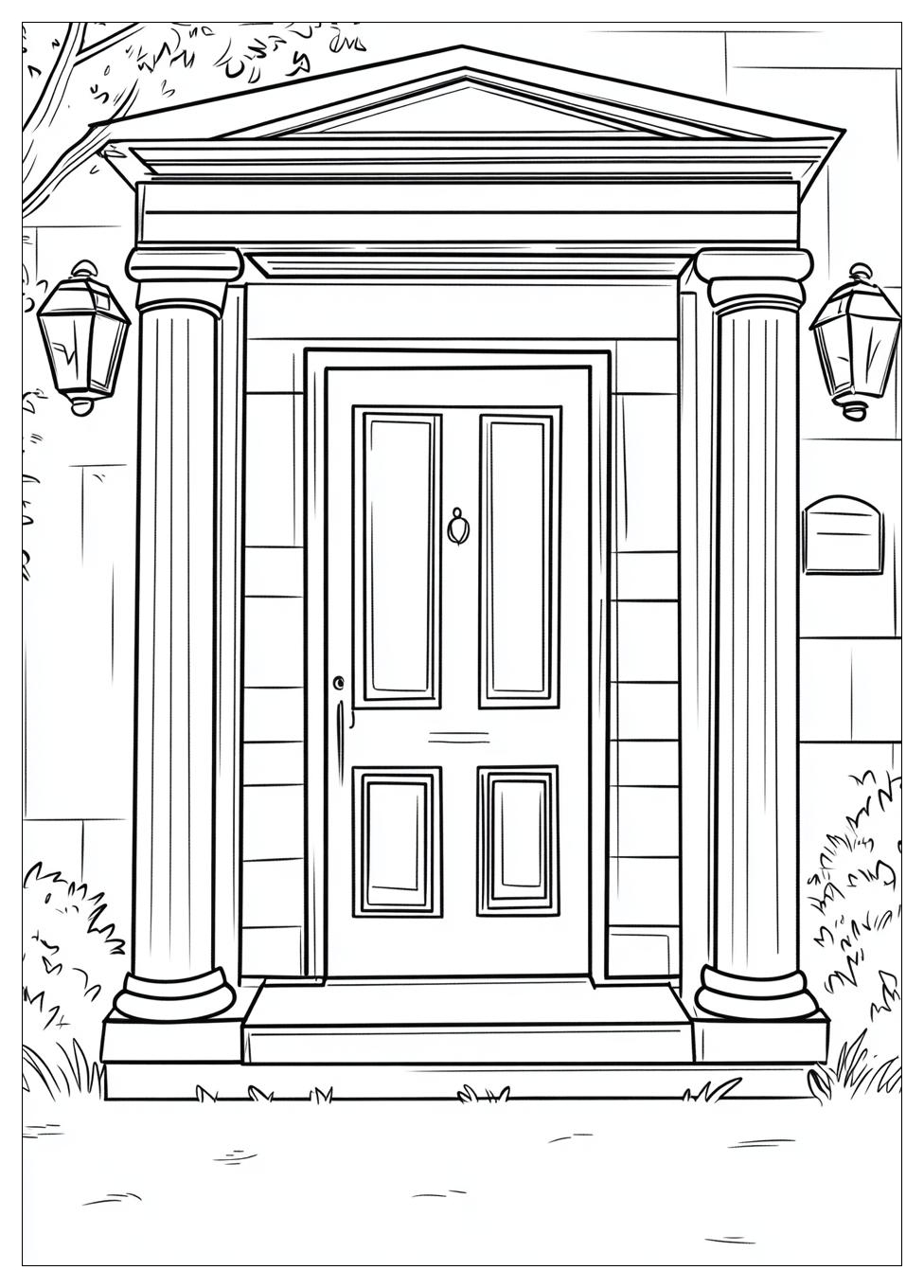 Door Coloring Pages-11