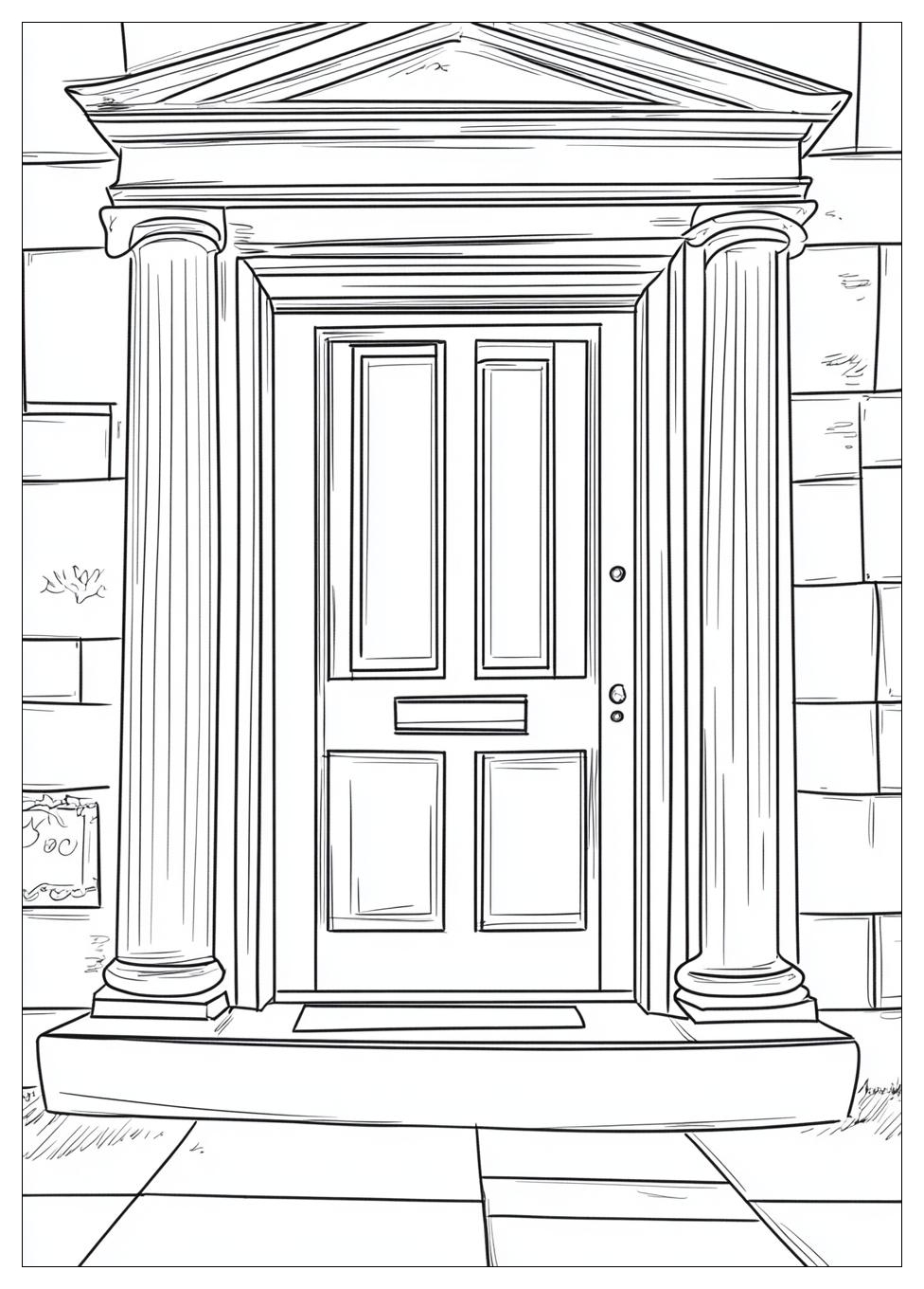 Door Coloring Pages-17