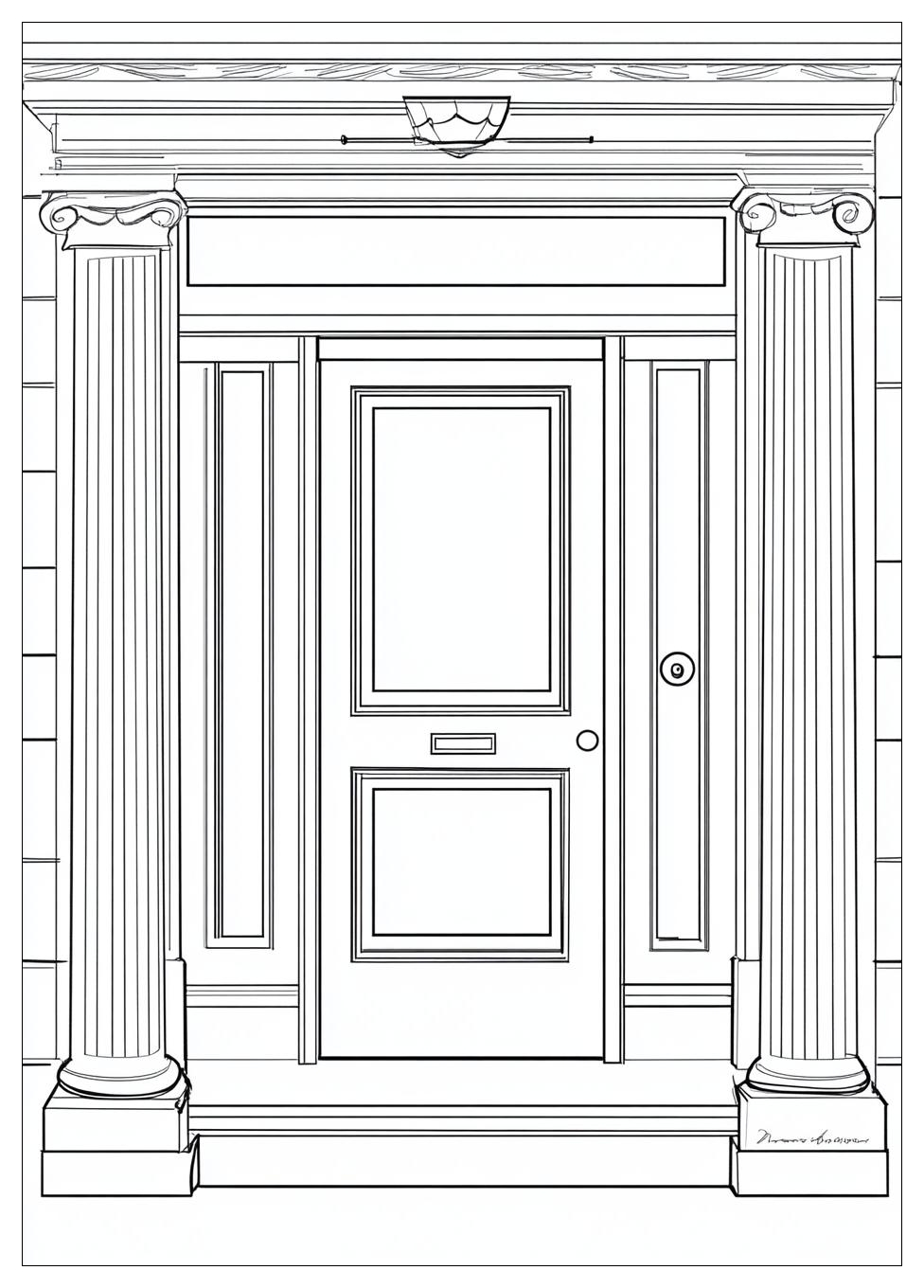 Door Coloring Pages-19