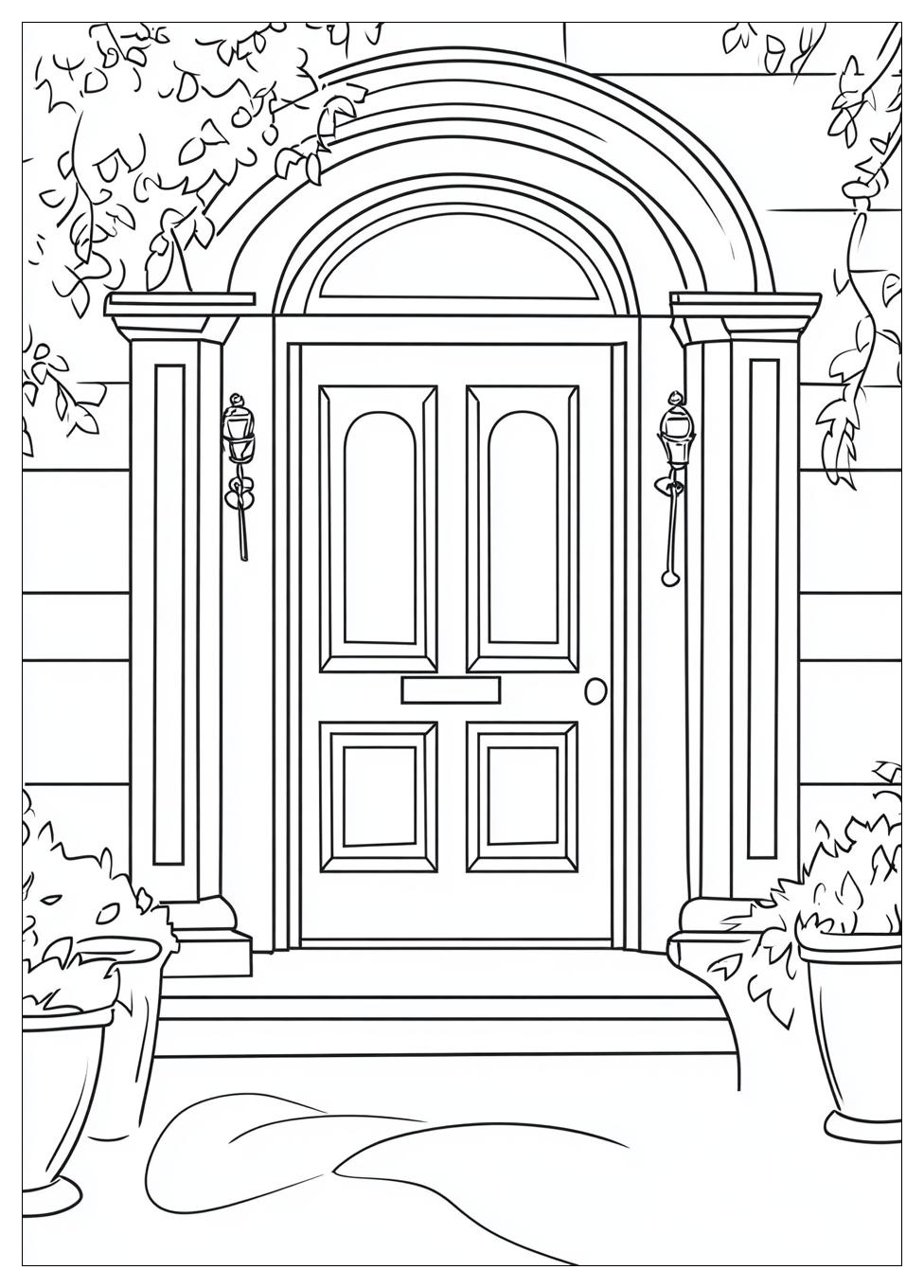 Door Coloring Pages-3