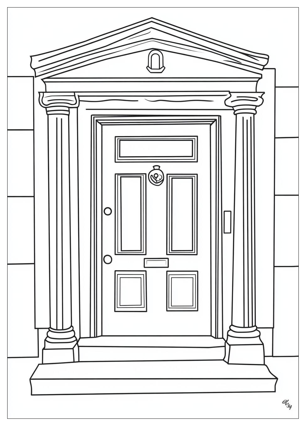 Door Coloring Pages-4