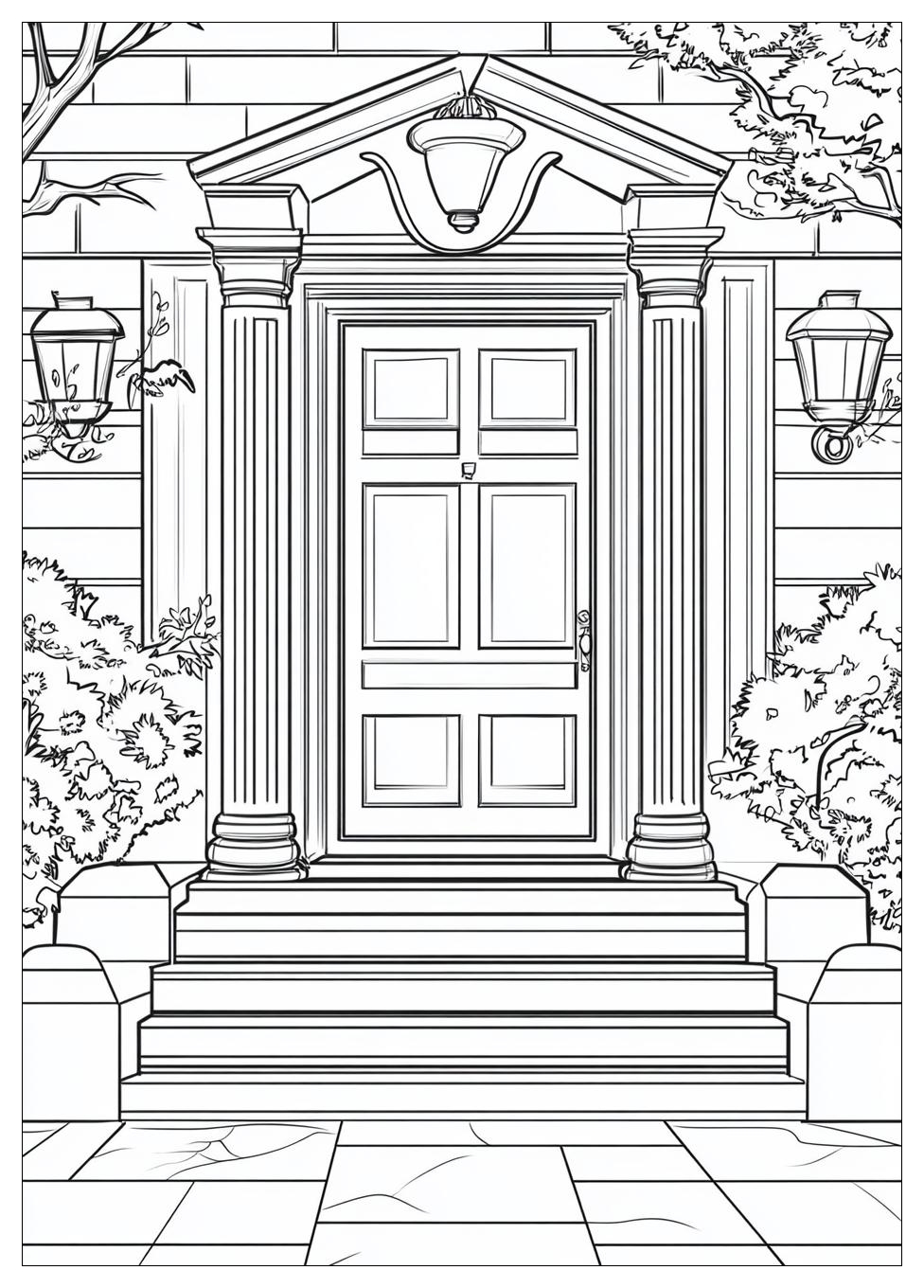 Door Coloring Pages-6