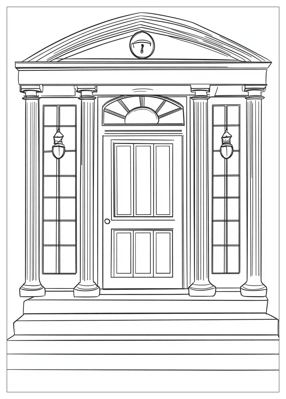 Door Coloring Pages-7