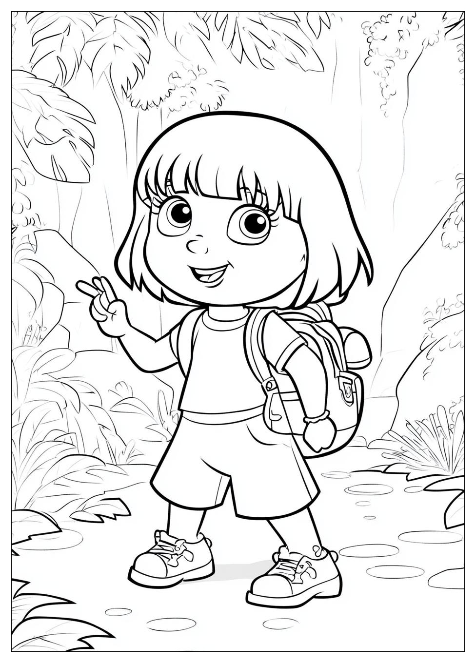 Dora The Explorer Coloring Pages-1
