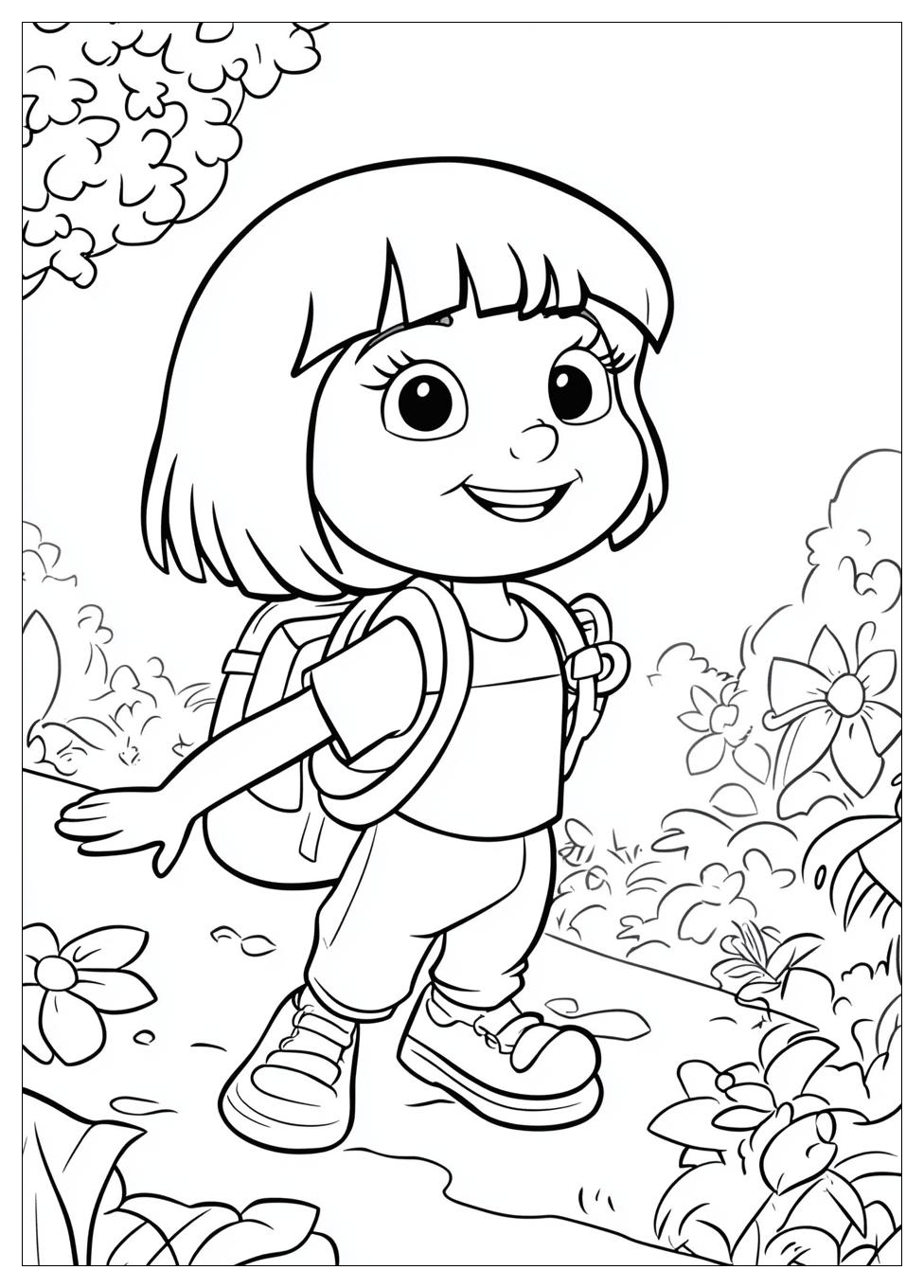 Dora The Explorer Coloring Pages-12