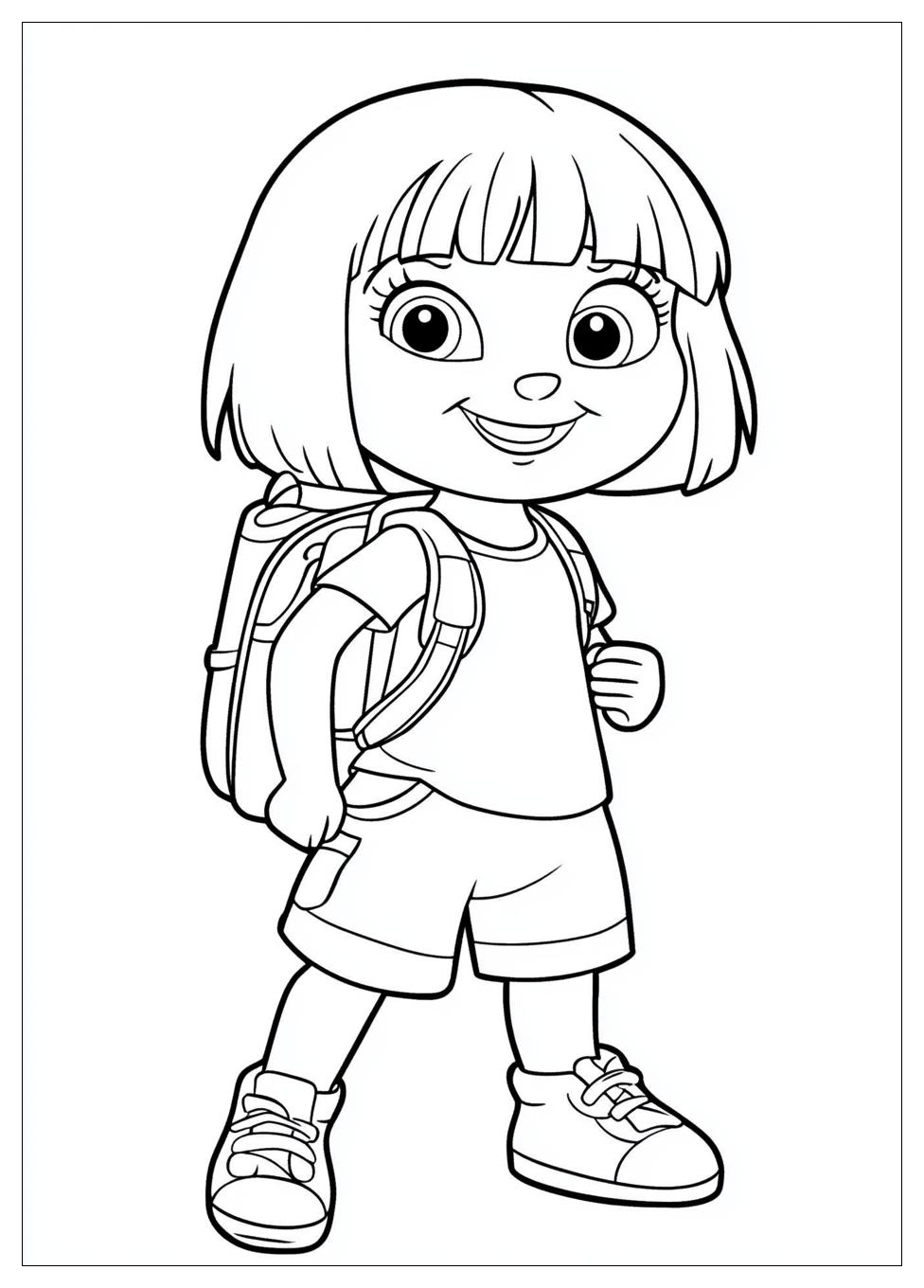 Dora The Explorer Coloring Pages-8