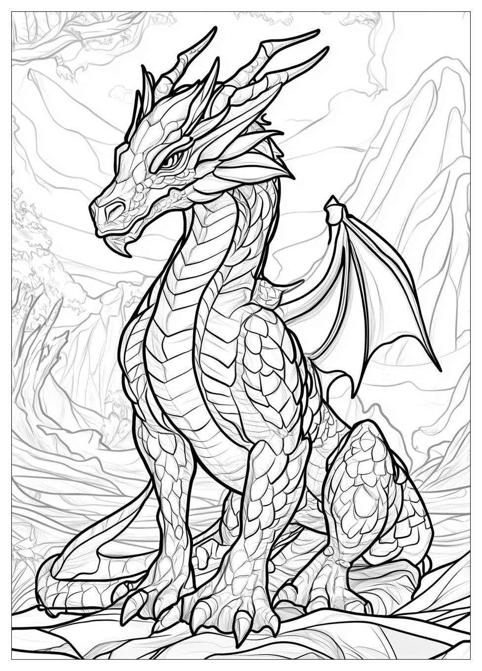 Dragon Coloring Pages-12