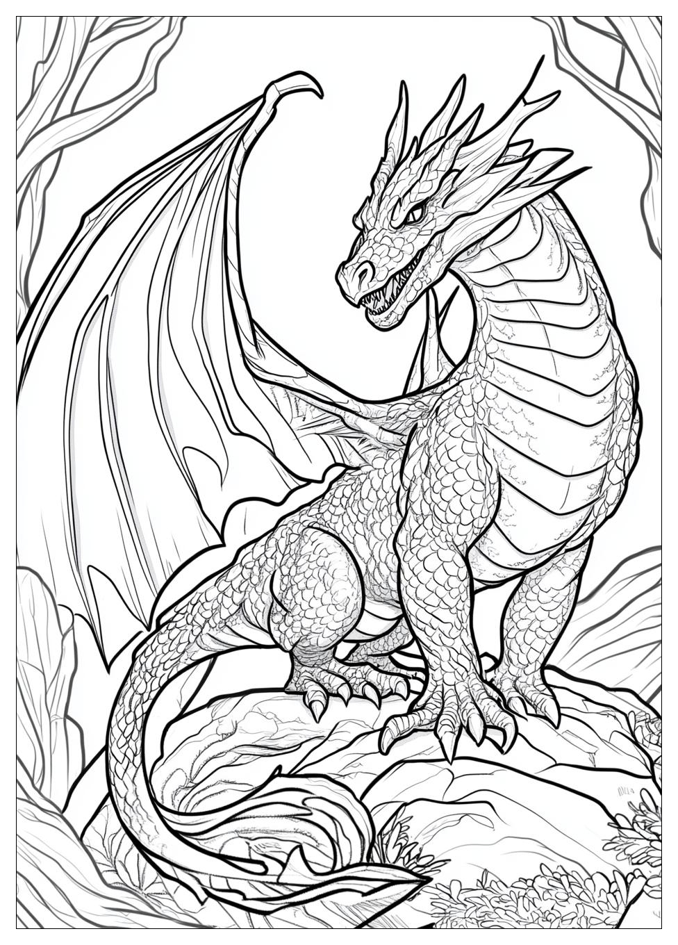 Dragon Coloring Pages-19