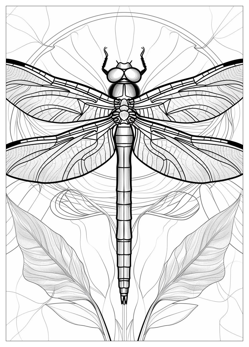 Dragonfly Coloring Pages-1