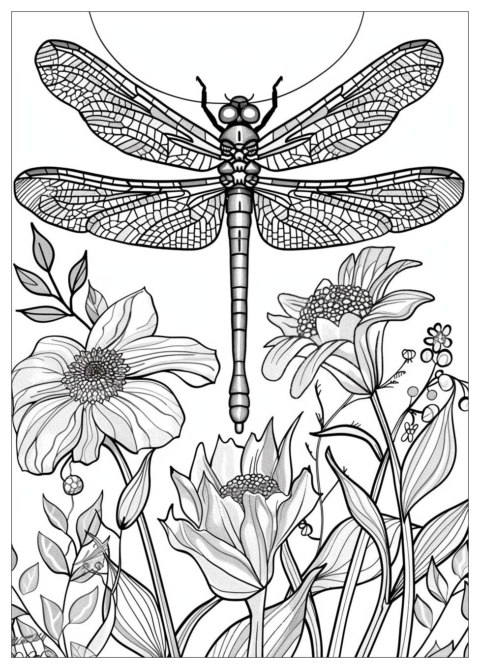 Dragonfly Coloring Pages-11