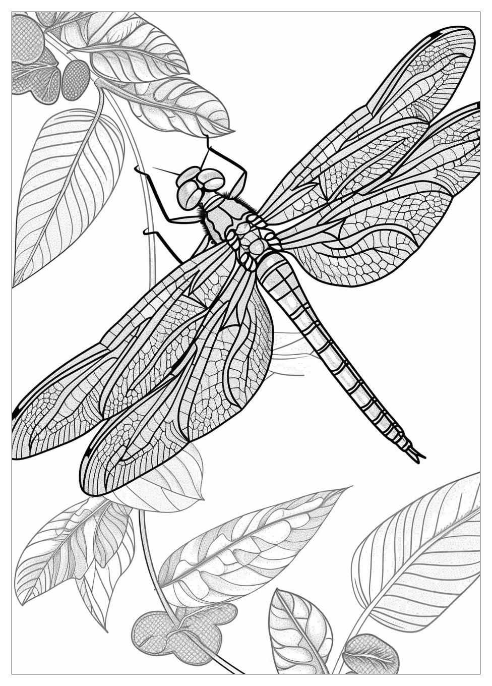 Dragonfly Coloring Pages-12