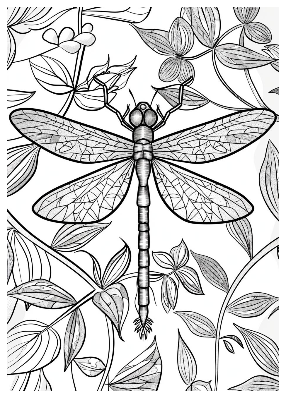 Dragonfly Coloring Pages-13