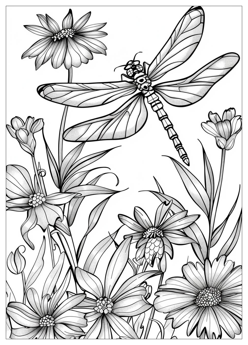 Dragonfly Coloring Pages-14