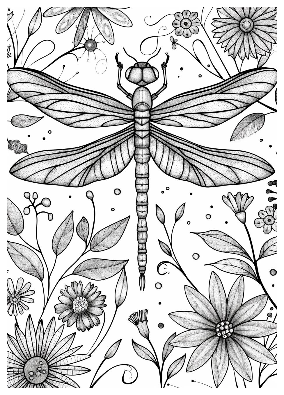 Dragonfly Coloring Pages-15