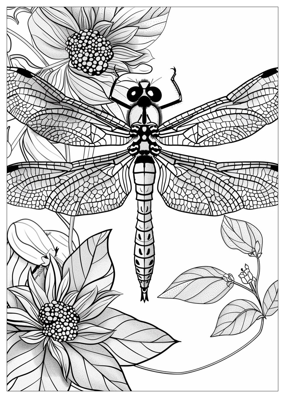 Dragonfly Coloring Pages-17