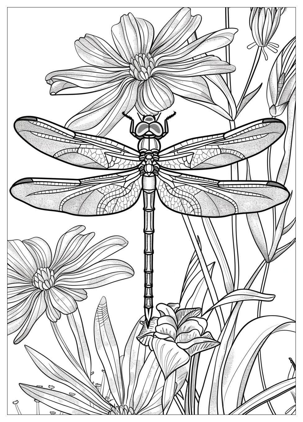 Dragonfly Coloring Pages-18