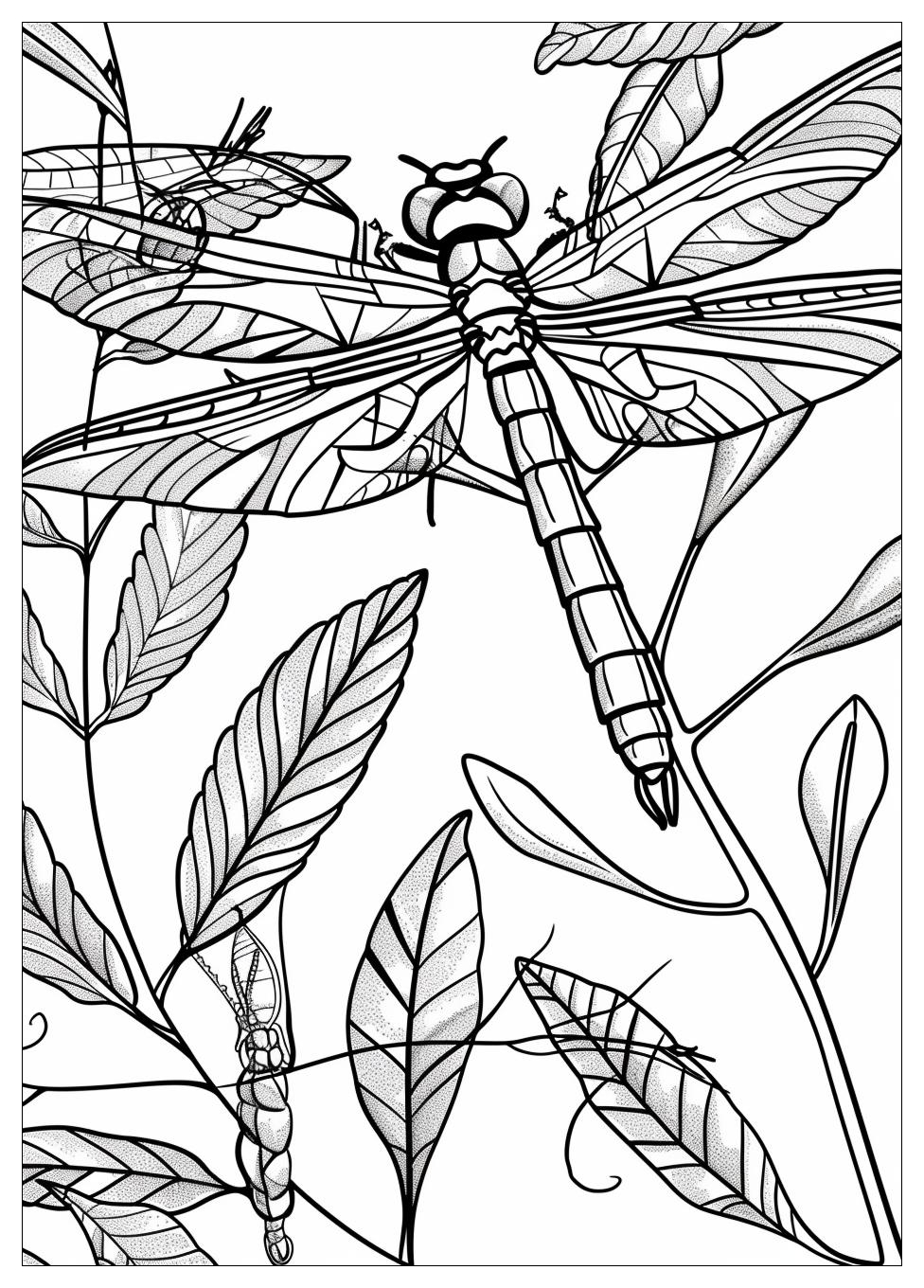 Dragonfly Coloring Pages-20