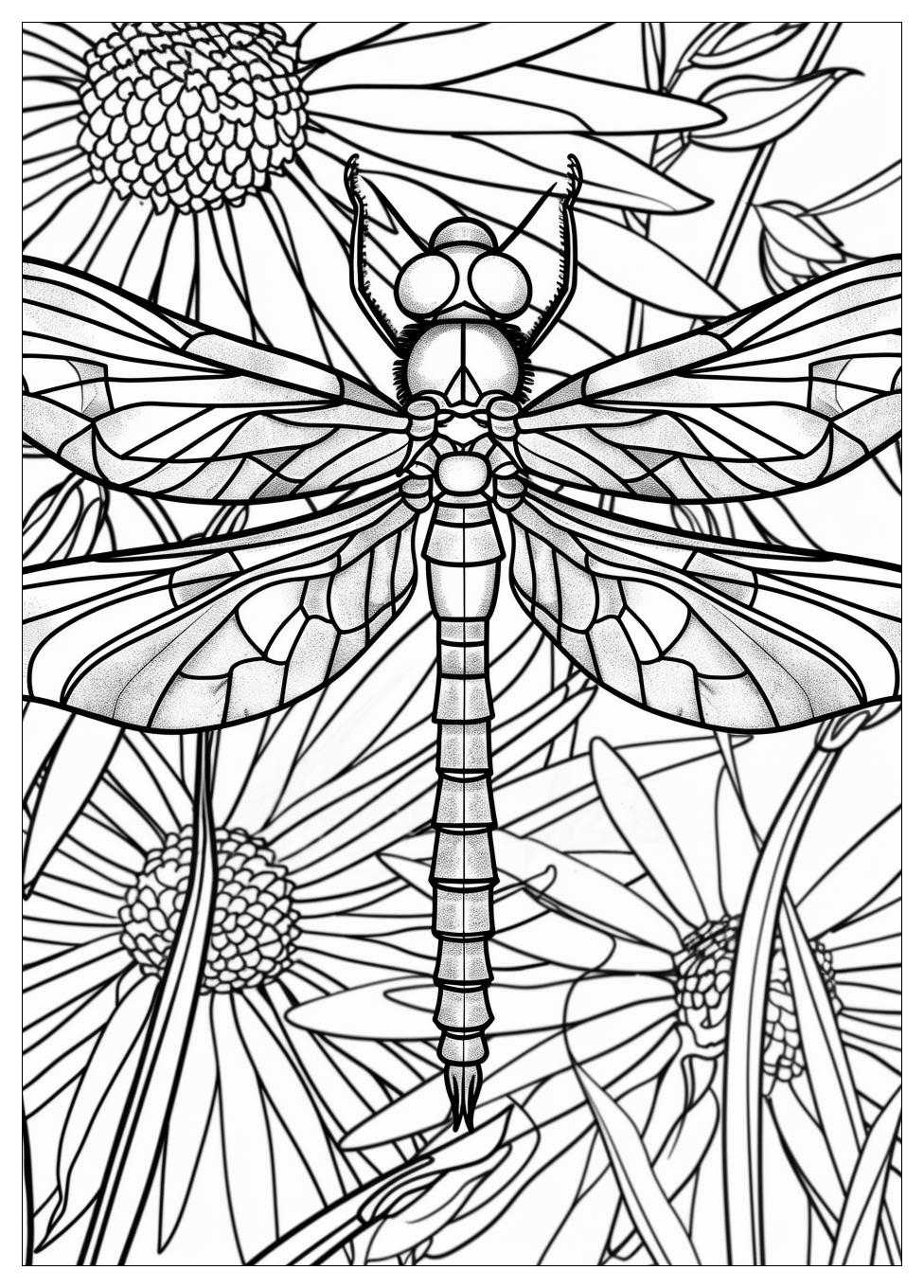 Dragonfly Coloring Pages-3