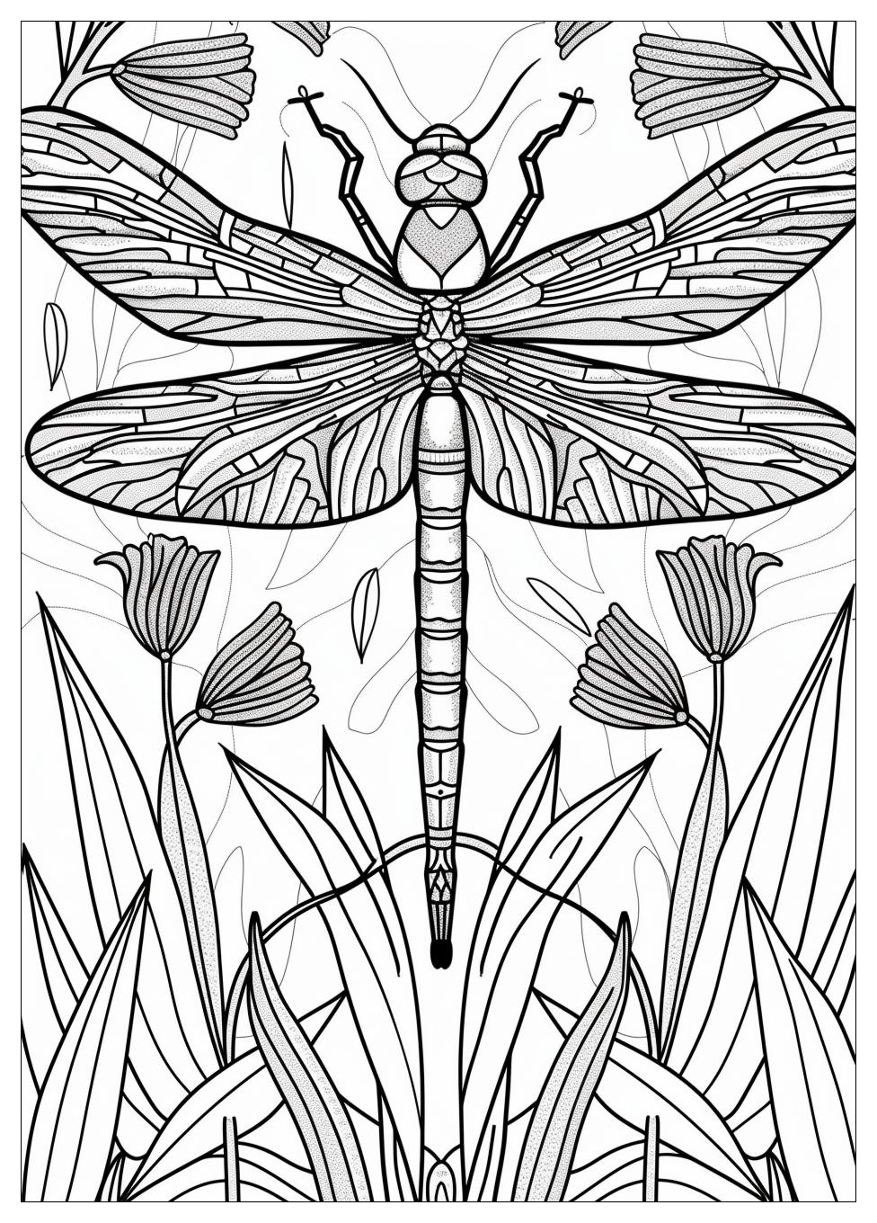 Dragonfly Coloring Pages-8