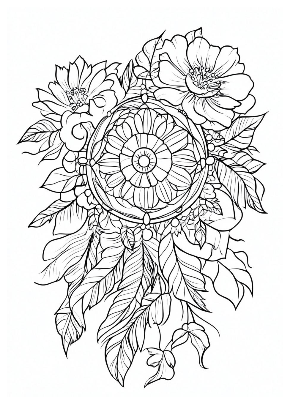 Dreamcatcher Coloring Pages-12