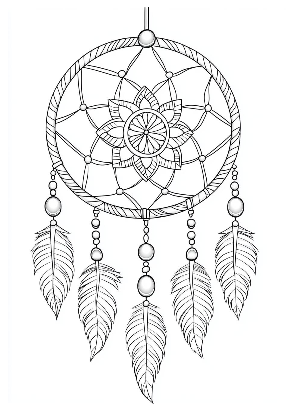 Dreamcatcher Coloring Pages-4