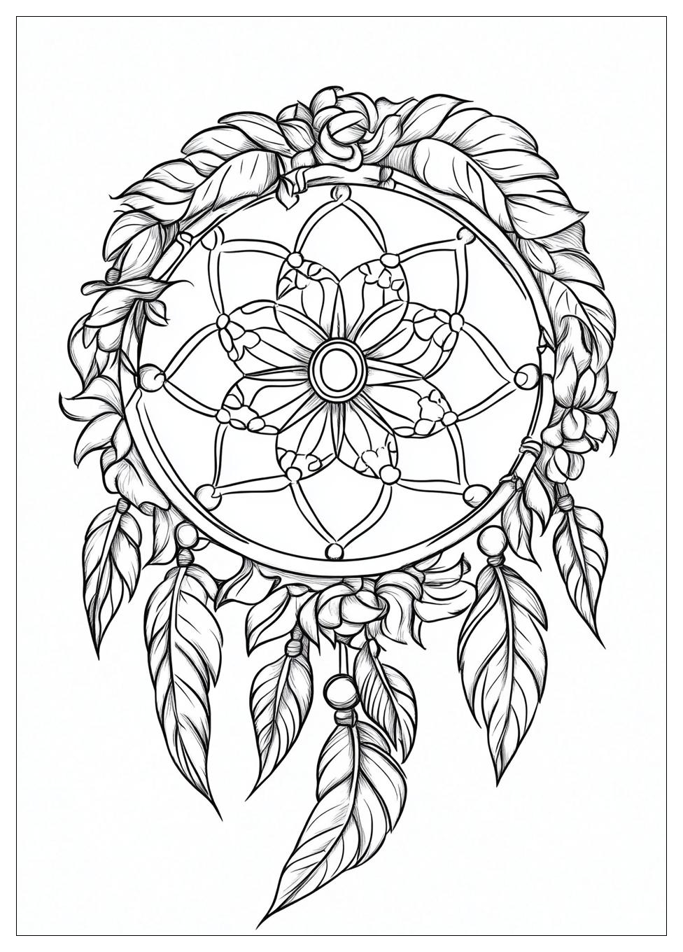 Dreamcatcher Coloring Pages-7