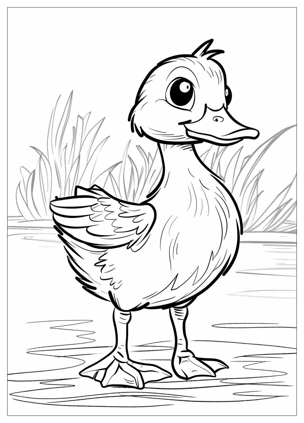 Duck Coloring Pages-1