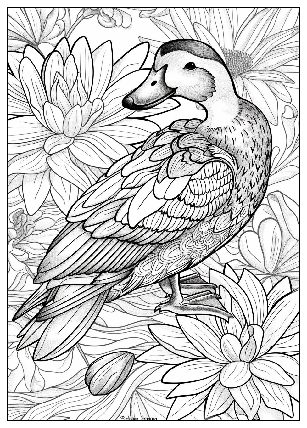 Duck Coloring Pages-17
