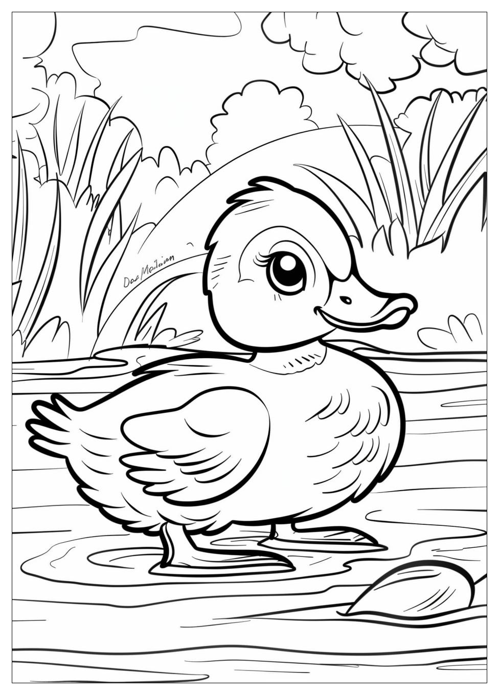 Duck Coloring Pages-3