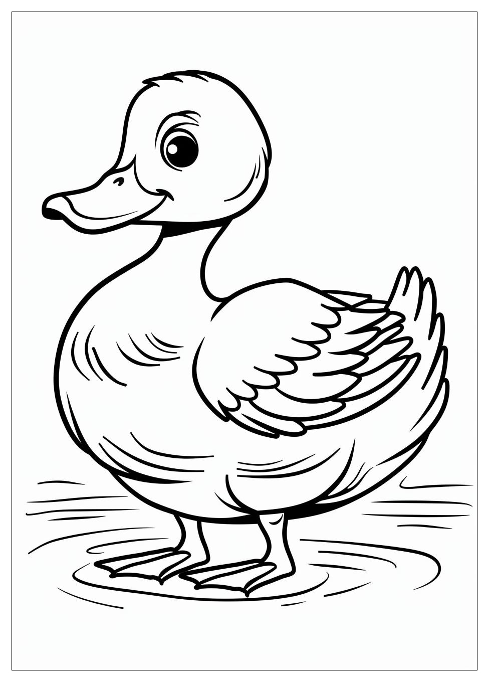 Duck Coloring Pages-4