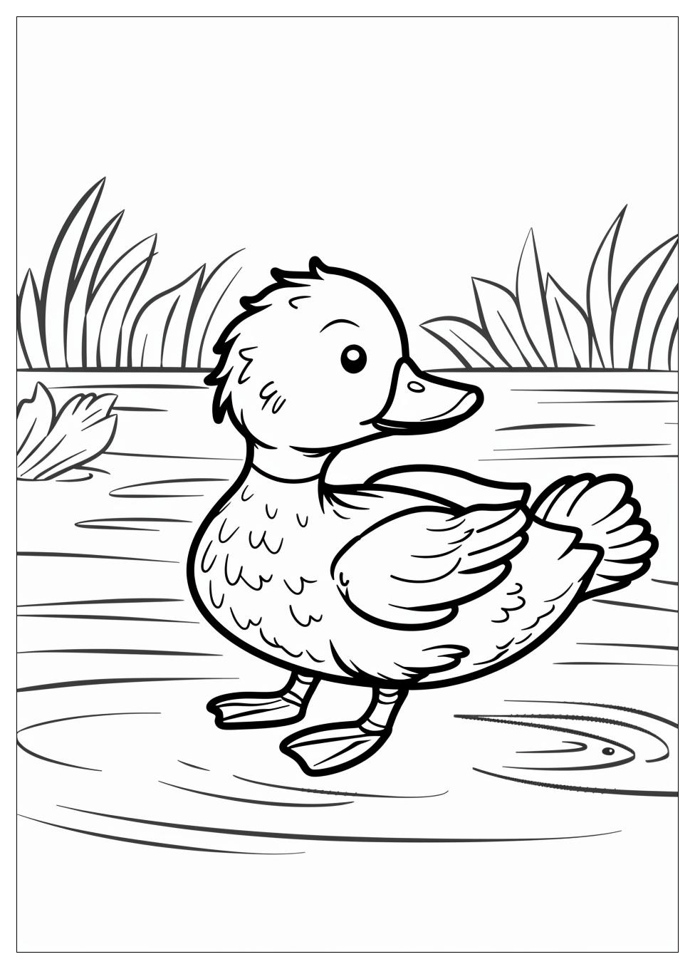 Duck Coloring Pages-9