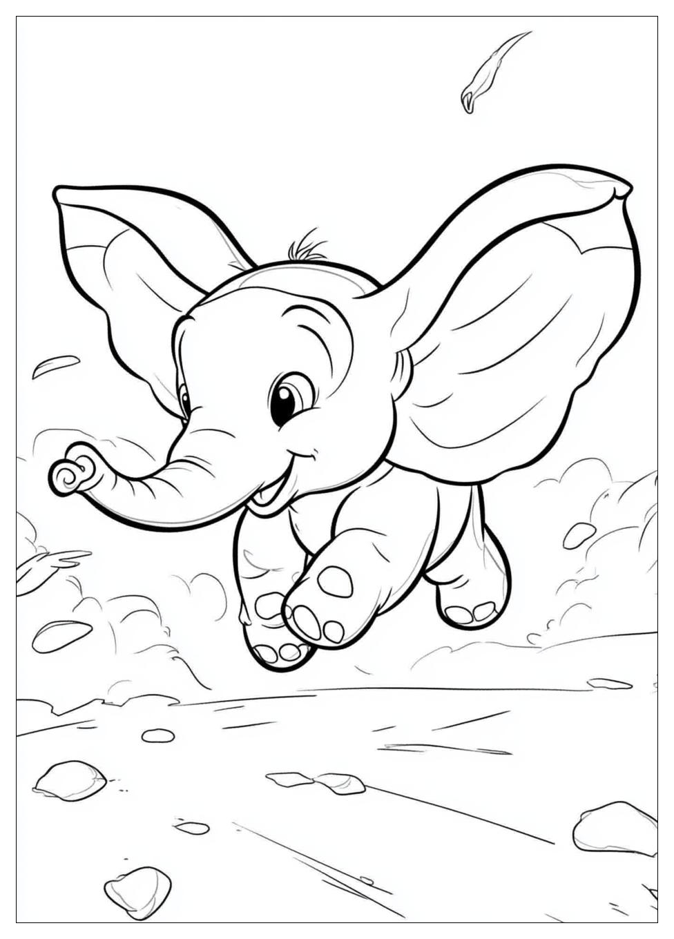 Dumbo Coloring Pages-10