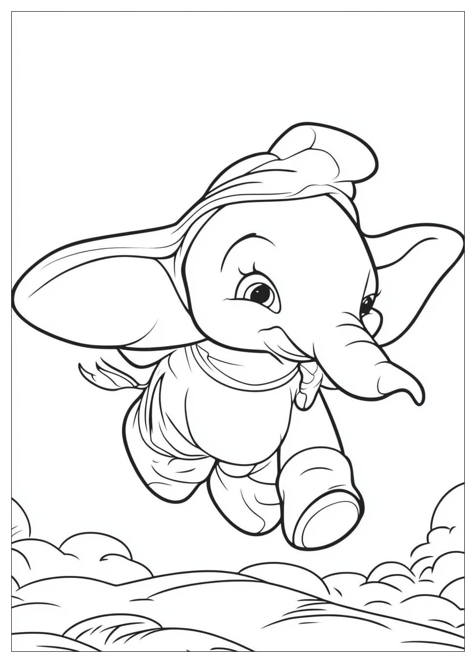 Dumbo Coloring Pages-4