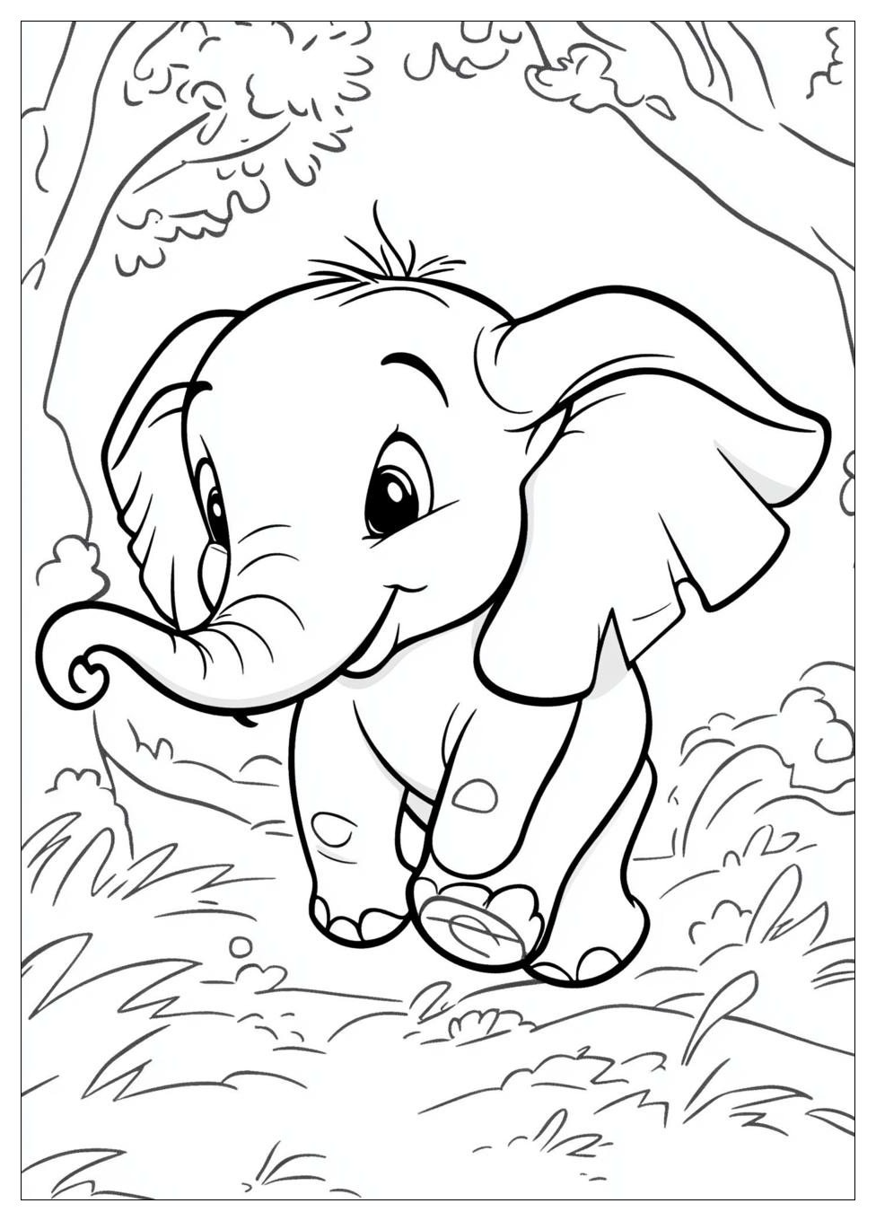 Dumbo Coloring Pages-6