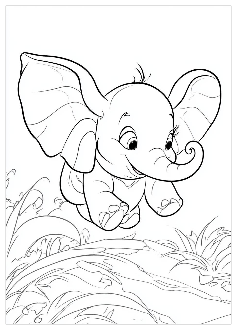 Dumbo Coloring Pages-7