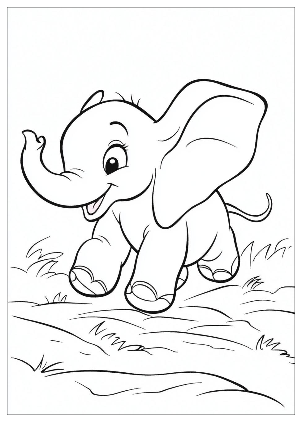Dumbo Coloring Pages-8