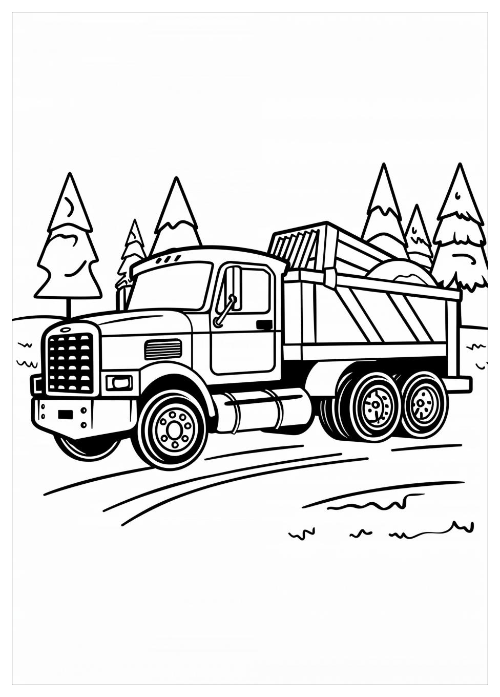 Dump Truck Coloring Pages-1