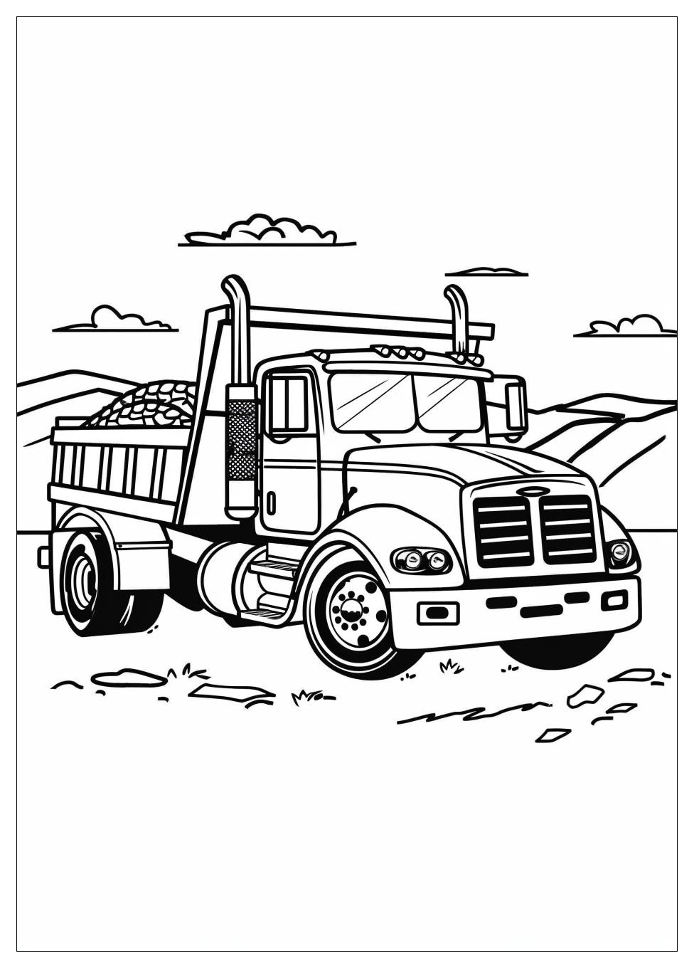 Dump Truck Coloring Pages-10