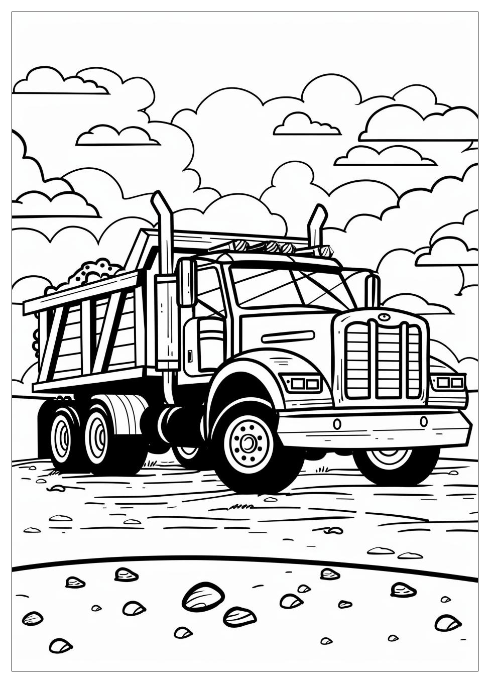 Dump Truck Coloring Pages-11