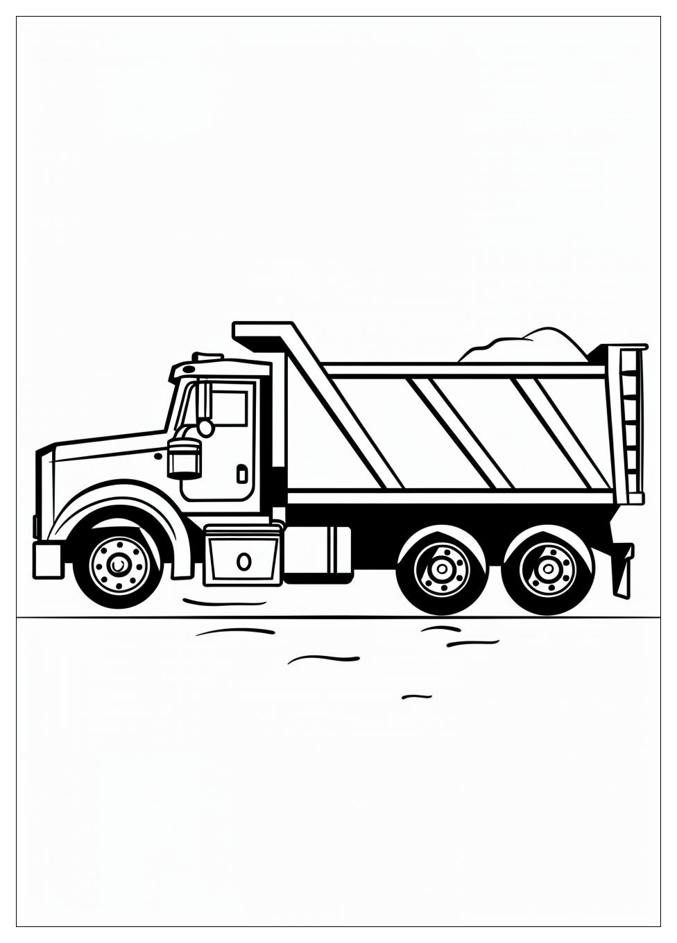 Dump Truck Coloring Pages-12