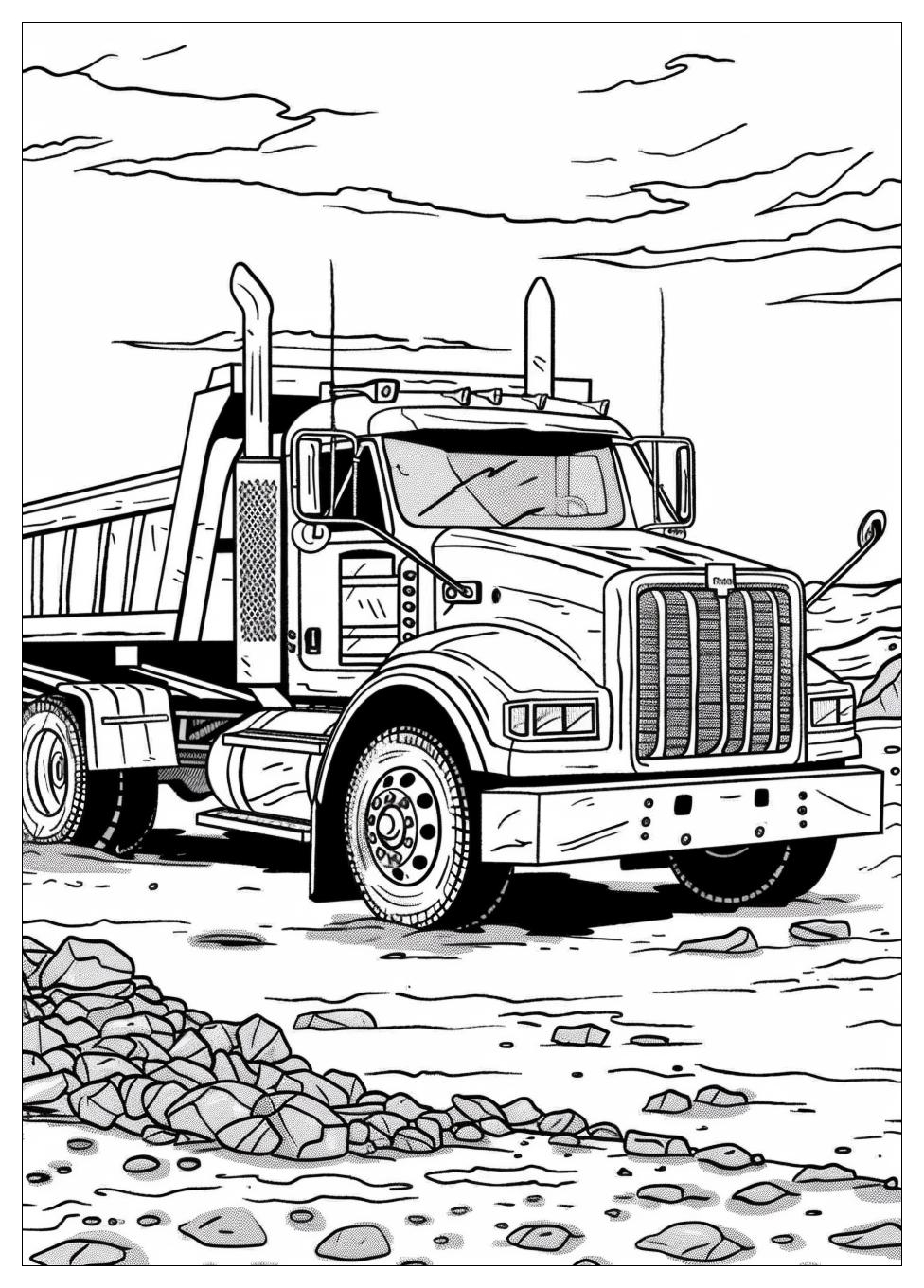 Dump Truck Coloring Pages-15