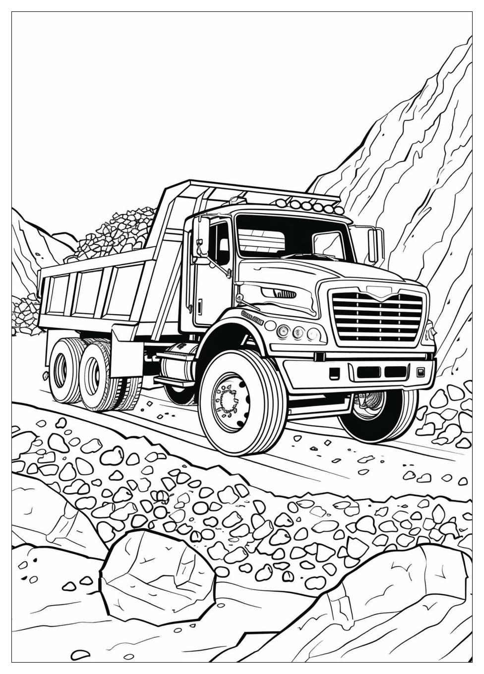 Dump Truck Coloring Pages-17