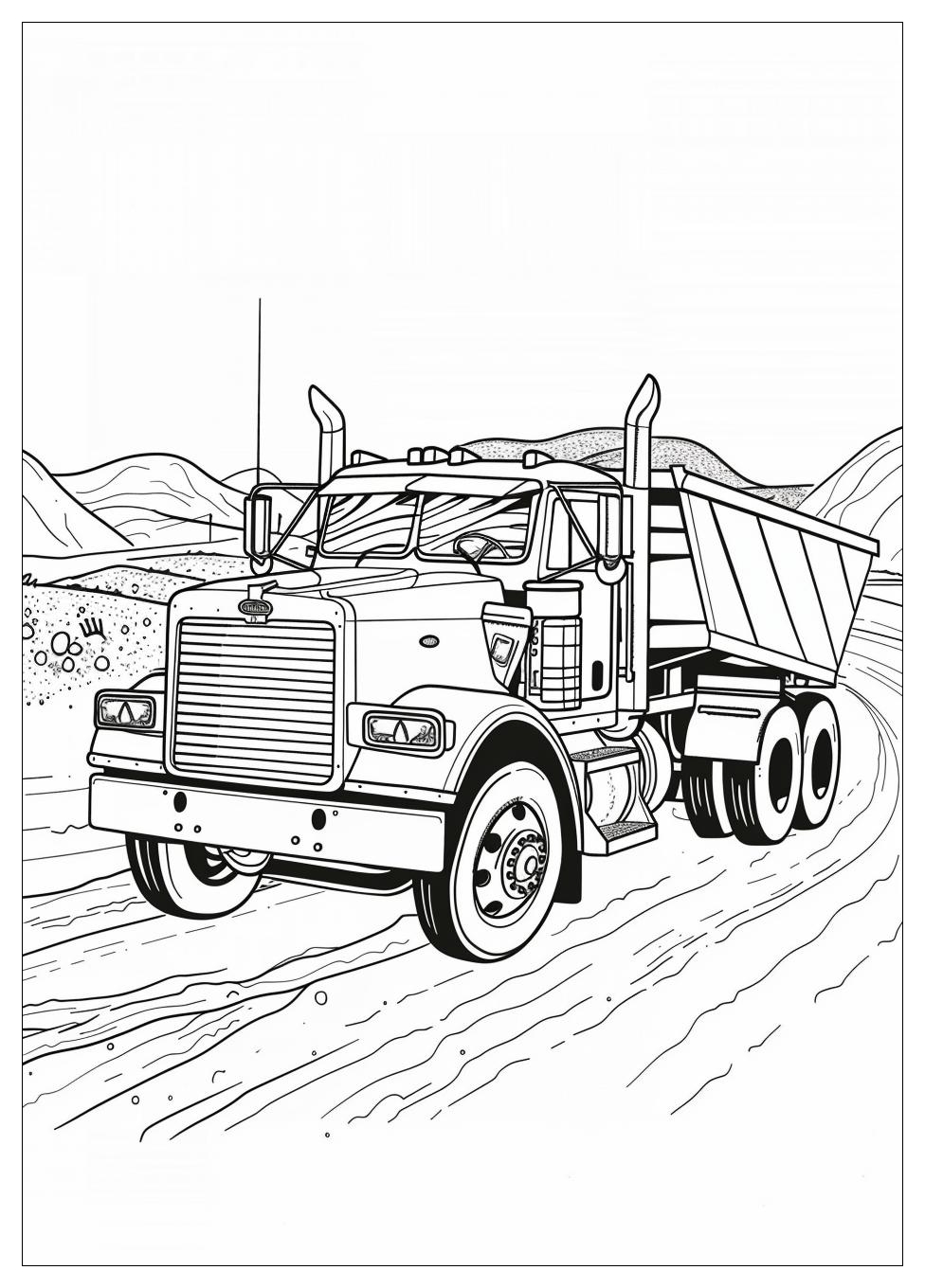 Dump Truck Coloring Pages-18