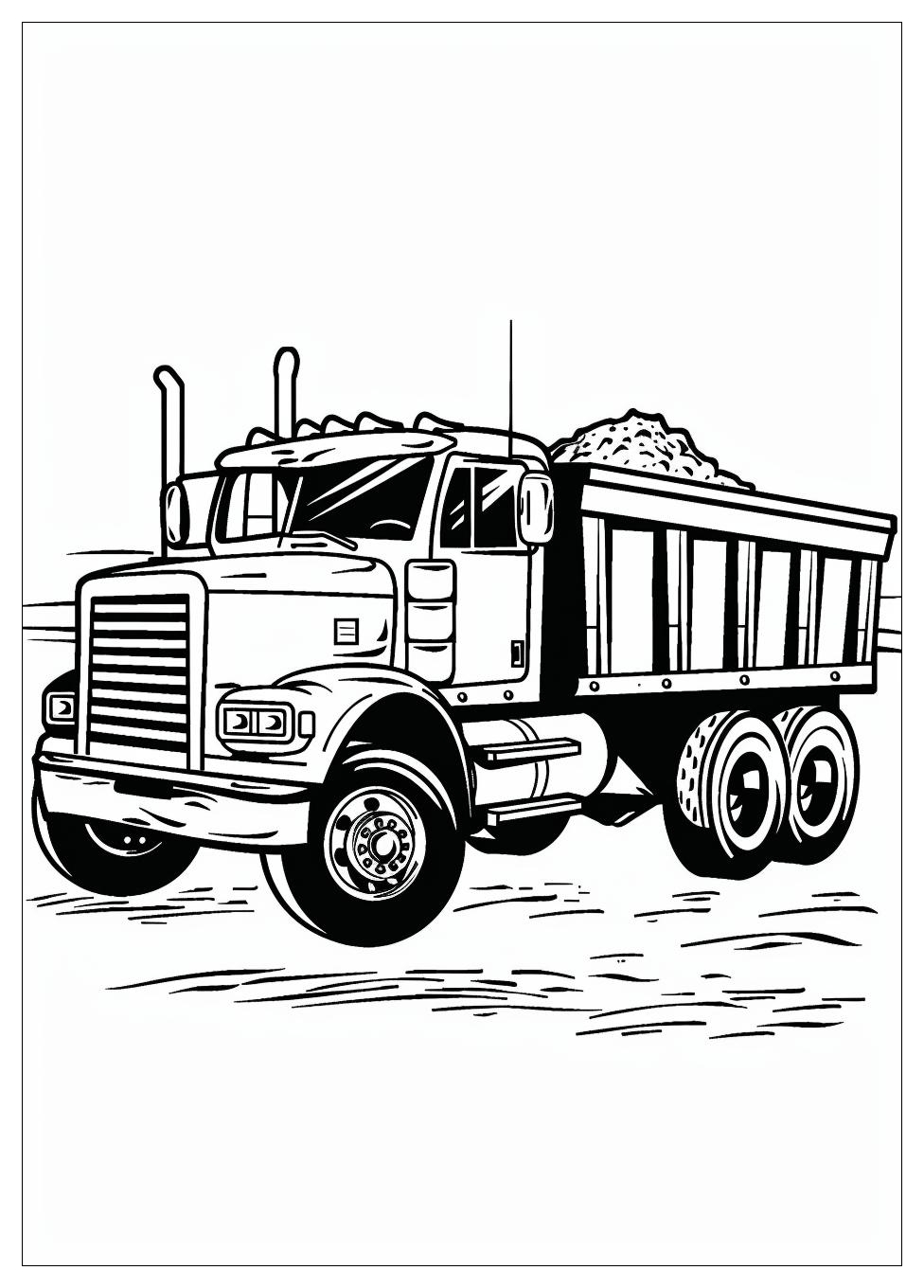 Dump Truck Coloring Pages-2
