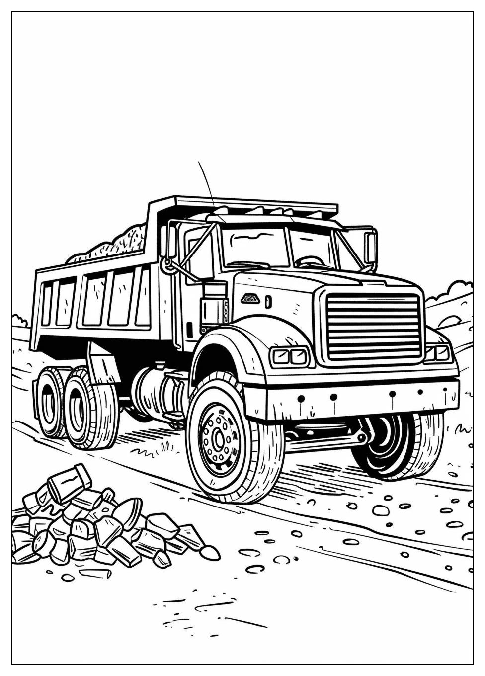Dump Truck Coloring Pages-20