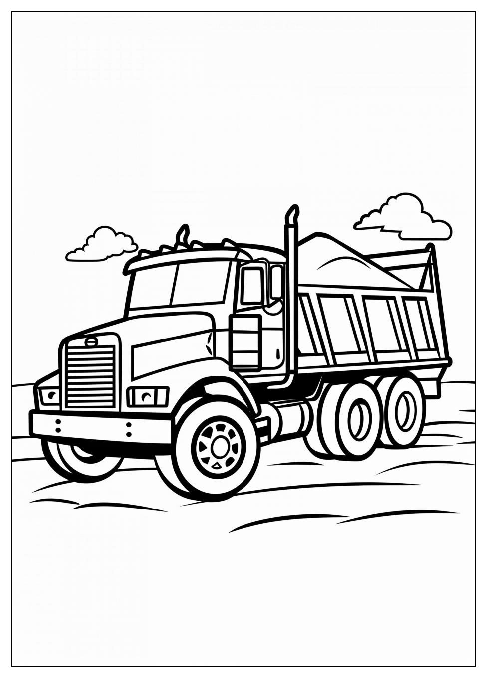 Dump Truck Coloring Pages-3